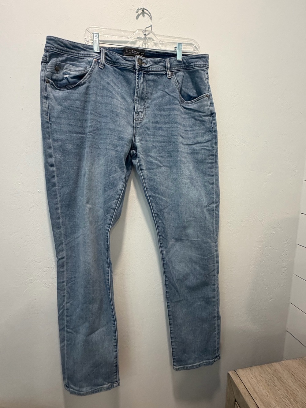 Liverpool Men’s Light Wash Straight Leg Jeans - worn a few times.